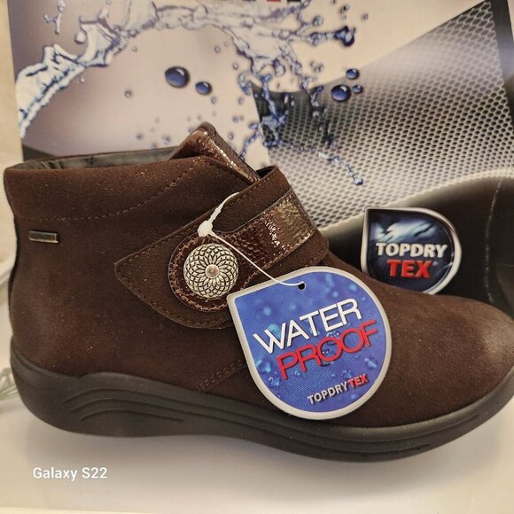 Romika MADERA - Ankle boots Brown Suede/ Patent Leather Size 36. NIB. US 5-5.5 - Picture 2 of 12